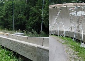 Reconstruction of the Olympic Bobsled Run in Igls